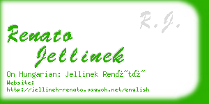renato jellinek business card